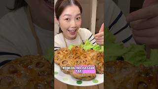 How to make Lotus root sandwich grill 👩🏻‍🍳 Renkon no hasami Yaki