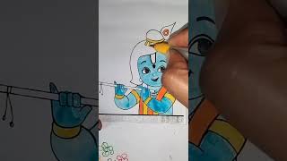 Draw and colour 🎨 jai shree krishna #shorts #trending #viralvideo #viralshort viral