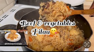 This is how you Cook Delicious Beef & vegetables pilau 😋