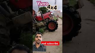 Mahindra yuvo 4x4 #villagelifeblog #viralvideo #tranding #funny #tractorstunt #farmequipment#agri