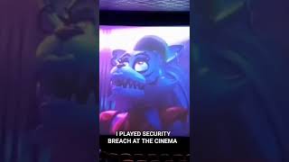 #fnaf PLAYING SECURITY BREACH ON THE CINEMA SCREEN