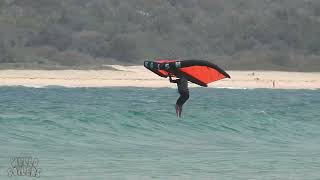 Convent Beach Yamba NSW to Trial Bay Gaol NSW Wingfoiling in waves