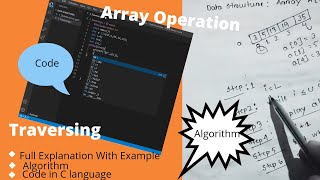 #Traversing an #array in #c | full explanation with #C program | Array Operation | #Data Structure