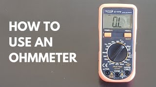 How to use an ohmmeter