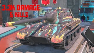 E-10 tank replay || 3.5k damage || 5 kills || WoT tanks blitz