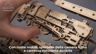 MODELLI UGEARS - Treno a Vapore 2.5D