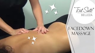 ASMR facedown relaxing body massage | Masaje relajante corporal bocabajo