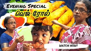 வெஜ் ரோல் I Kids Snacks I Evening Special I Paper Rocket Family