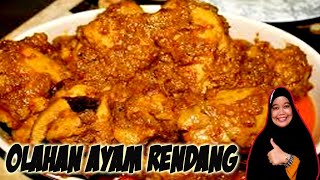 Olahan Ayam Rendang | Resep Rendang Ayam Sederhana | Cara Memasak Rendang Ayam | Rendang Ayam Enak