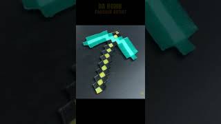 Minecraft Pickaxe and Sword Pancake Art #Shorts