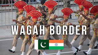 24. WAGAH BORDER ceremony - border crossing from Pakistan to India  | Round the World on a Fireblade