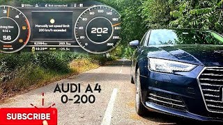 Audi A4 (Diesel) B9 | Acceleration 0-200 | Drive King