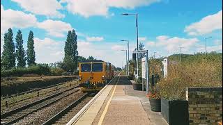 DR73909 Saturn heading through Whittlesea to Romford Engineers Sidings from Rugby D.E.D.