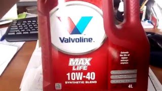 масло моторное valvoline max life 10w40