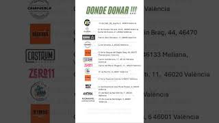 Comunicado urgente para las víctimas de la Dana de Valencia #Dana #valencia