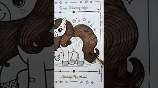 Cute 🥰 Unicorn 🦄 Coloring Page for Kids | Easy and Fun | Arina Coloring Wyo #shorts