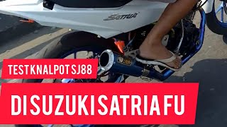 Test knalpot sj88 di motor satria fu 😍