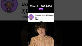 TY FOR SUBSCRIBING 💜💜💜 #toca #meme #tocalifebox #tocaboca #edit #tocabocastory #capcut