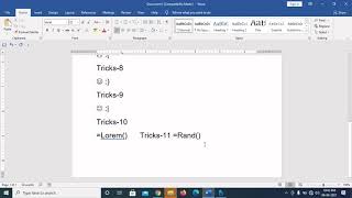 MS Word in Magic Tricks in Hindi | Magical secrets feature and Tricks of MS Word Amazing Video 2019