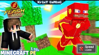 THE FLASH ADDON FOR MINECRAFT PE | THE FLASH MOD FOR MINECRAFT PE | 2022!