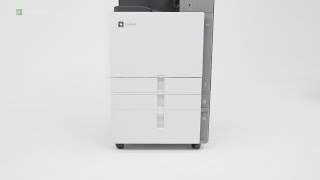 CS963—Setting up the printer with 2000-sheet tandem tray