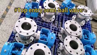 Top entry  semi ball valve