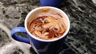 Coffee using Hershey Chocolate Syrup..#chocolatecoffee #hershey's #coffeemood #drinks #warmbeverage