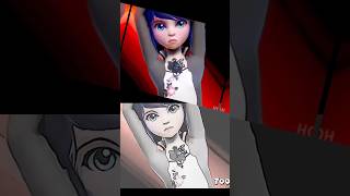 Ladybug 🐞 sketch video {Miraculous Ladybug }Angel & Deviltransformations | cat noir animation