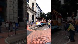 🚋 San Francisco Cable Car Changing Direction Timelapse | Powell Street, San Francisco, California