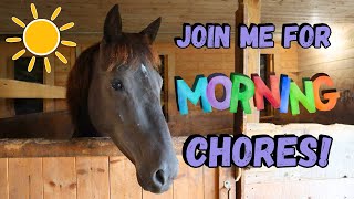 JOIN ME FOR MORNING CHORES! 🐴