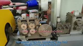 Automatic Cable chain winding machine，for making radial chain