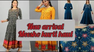 Meesho new arrival long anarkali kurti haul.. Meesho gown style kurti haul.. Meesho latest kurti