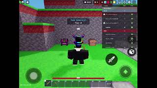 Playing bedwars!