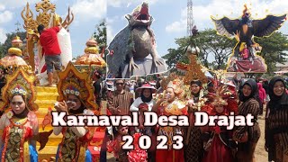 Kemeriahan Karnaval Desa Drajat 2023 di HUT RI Ke-78