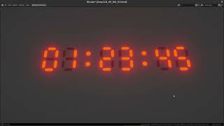 Blender 3.2⍺: LCD HH:MM:SS