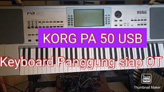 Keyboard Korg Pa 50 USB siap panggung Organ Tunggal