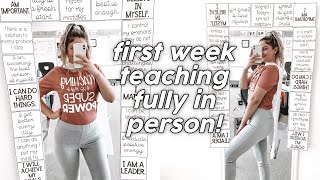 FIRST WEEK OF FULL IN PERSON LEARNING + SPIRIT WEEK! First Year Teacher Vlog