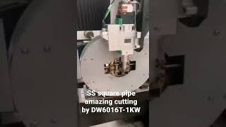 Stainless steel pipe amazing cutting speed by DW6016T-1KW