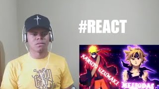 React - DARK MODE - Anime Rap (Meliodas é Naruto) |Takeru