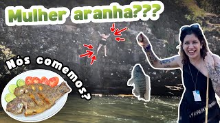 PESCARIA EM FAMÍLIA! - Escalei a cachoeira????