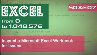 Inspect a Microsoft Excel Workbook for Issues