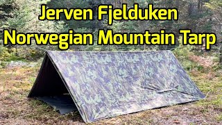 Jerven Fjelduken Norwegian Mountain Tarp Shelter Setups