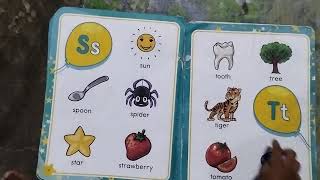 English alphabet with words #learn abc #learn alphabet #lkg #Varnika M V #வர்ணிகா மு வீ #ABC BOOK