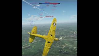 Realistic Battles - P63A-10 fighter kill - inverted War Thunder - Burst Fire is Best #warthunder