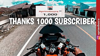 THANKS 1000 SUBSCRIBER PERTAMA 🙏🏻 || MOTOVLOG INDONESIA