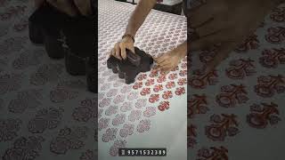 Indian Pure Hand Block Printing in Jaipur #blockprinting #art #handmade #flowerdesign #trending #yt