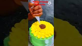 How To Make Simple Cake Design Ideas🔥♥️ #shorts #cake#making