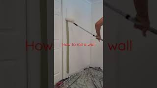 How to roll a wall - Diy Painting Techniques & Tips - Spread the paint across the wall first!