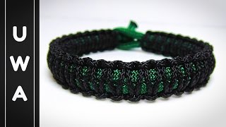 How to make The Mini Cobra Stitch Paracord Survival Bracelet [WITHOUT BUCKLE] [UWA ORGINAL]