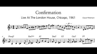 Confirmation - Oscar Peterson | Piano Solo Transcription